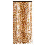 vidaXL Moustiquaire Ocre et blanc 90x220 cm Chenille