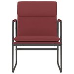 vidaXL Chaise longue Rouge bordeaux 55x64x80 cm Similicuir