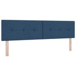 vidaXL Tête de lit LED avec des lumières à LED Bleu 180 cm Polyester