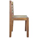 vidaXL Chaises à manger lot de 2 bois de récupération solide
