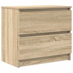 vidaXL Meuble TV chêne sonoma 60x35x54 cm bois d'ingénierie