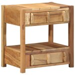 vidaXL Table d'appoint avec tiroir Marron 43 x 32 x 46 cm