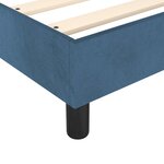 vidaXL Sommier à lattes de lit et matelas Bleu foncé 140x200cm Velours
