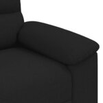 vidaXL Fauteuil noir 60 cm tissu