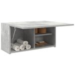 vidaXL Armoire murale de bain gris béton 60x25x30 cm bois d'ingénierie