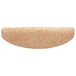 vidaXL Tapis d'escalier auto-adhésifs 15 Pièces Doré 80 x 24 5 x 3 5 cm
