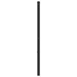 vidaXL Tête de lit métal noir 150 cm