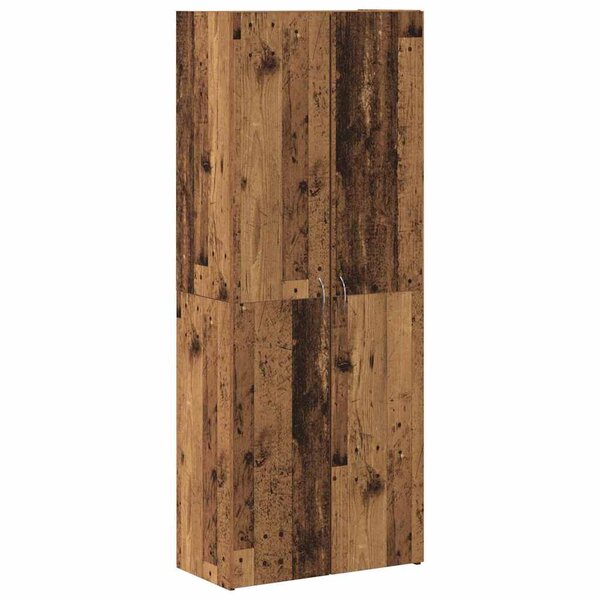 vidaXL Cabinet de Bureau avec étagère 2 Pièces Bois ancien 60 x 32 x 153