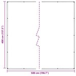 vidaXL Couverture pour plantes Transparent 4 x 5 m PVC