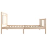 vidaXL Cadre de lit sans matelas bois massif 100x200 cm