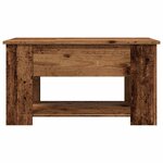 vidaXL Table basse vieux bois 79x49x41 cm bois d'ingénierie