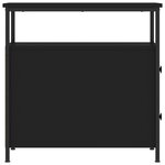 vidaXL Table de chevet noir 30x60x60 cm bois d’ingénierie
