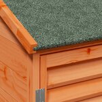 vidaXL Abri de jardin Marron 106 x 56 x 113 5 cm Bois de Sapin Massif