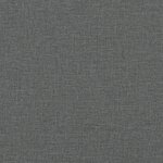 vidaXL Coussin de tête de lit Hvar gris foncé 193 cm tissu