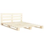 vidaXL Cadre de lit de palette sans matelas bois massif pin 200x200 cm