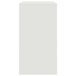 vidaXL Buffet blanc 67x39x73 cm acier