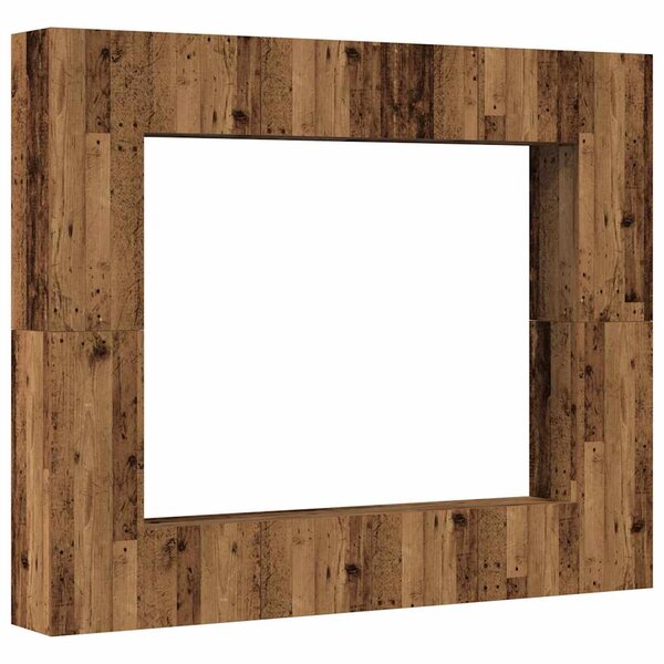 vidaXL Ensemble de meuble TV mural 8 Pièces vieux bois bois d'ingénierie