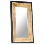 vidaXL Miroir 80x50 cm Bois de manguier massif