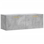 vidaXL Armoire murale gris béton 100x36 5x35 cm bois d'ingénierie