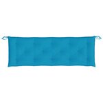 vidaXL Coussins de banc de jardin 2 Pièces bleu clair tissu Oxford