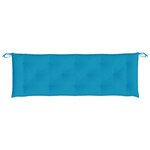 vidaXL Coussins de banc de jardin 2 Pièces bleu clair tissu Oxford