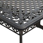 vidaXL Table de jardin bronze 150x90x72 cm aluminium coulé