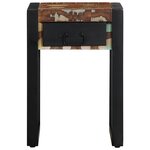 vidaXL Table d'appoint multicolore 35x35x50cm bois massif récupération