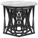 vidaXL Table d'appoint empilable 3 Pièces Sonoma gris 53 x 53 x 40 cm