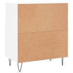 vidaXL Buffets 2 Pièces blanc bois d'ingénierie