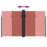 vidaXL Auvent latéral rétractable terre cuite 200x1000 cm