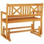 vidaXL Banc de jardin balancelle 2 places 110x59x97 cm en bois d'acacia costaud