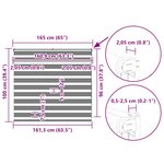 vidaXL Store zèbre marron sable largeur du tissu 160 9 cm polyester