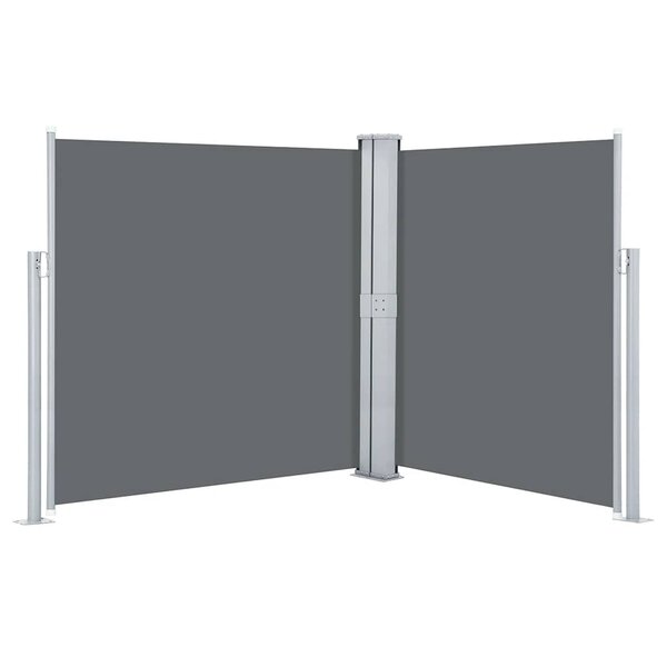 vidaXL Auvent latéral rétractable Anthracite 140 x 600 cm