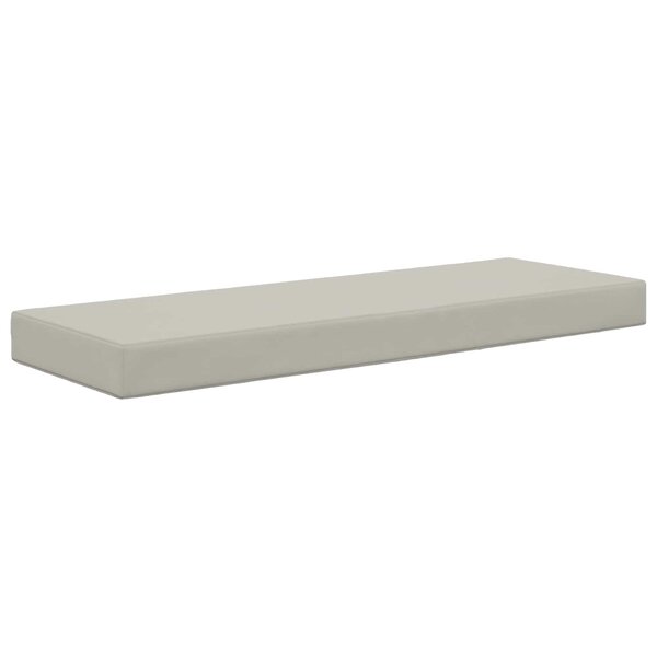 vidaXL Coussin de Siège d'Extérieur Gris 111 5 x 40 x 8 cm