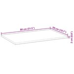 vidaXL Dessus de meuble de salle de bain non traité bois d'acacia