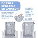 Chaise Haute Évolutive CHICCO Polly 2 Dots - Mixte - 0 mois à 3 ans - Gris