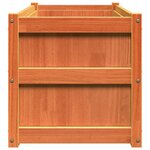vidaXL Jardinière cire marron 90x50x50 cm bois de pin massif