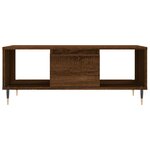 vidaXL Table basse Chêne marron 90x50x36 5 cm Bois d'ingénierie