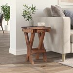 vidaXL Tabouret Naturel 30 x 30 x 48 cm Bois massif de récupération