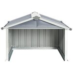 vidaXL Abri pour robot de jardin 92x97x63 cm Acier galvanisé Gris
