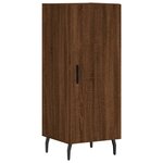 vidaXL Buffet Chêne marron 34 5x34x90 cm Bois d'ingénierie