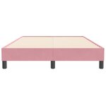 vidaXL Sommier à lattes de lit sans matelas rose 120x210 cm velours