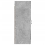 vidaXL Armoire murale gris béton 34 5x34x90 cm bois d'ingénierie