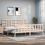 vidaXL Cadre de lit sans matelas 200x200 cm bois massif de pin