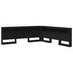 vidaXL Tête de lit de rangement Chêne noir 180 cm Bois d'ingénierie