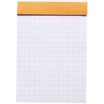 bloc orange n°11 7 4x10 5 80 feuilles agrafées 80g Q.5x5 RHODIA