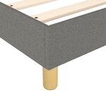 vidaXL Cadre de lit sans matelas gris foncé 90x200 cm tissu