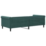vidaXL Lit de repos sans matelas vert foncé 90x200 cm velours