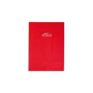 Protège-cahier PVC 20/100ème 24x32 rouge groseille CLAIREFONTAINE