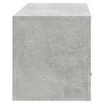 vidaXL Armoire à chaussures murale Gris béton 70x35x38 cm